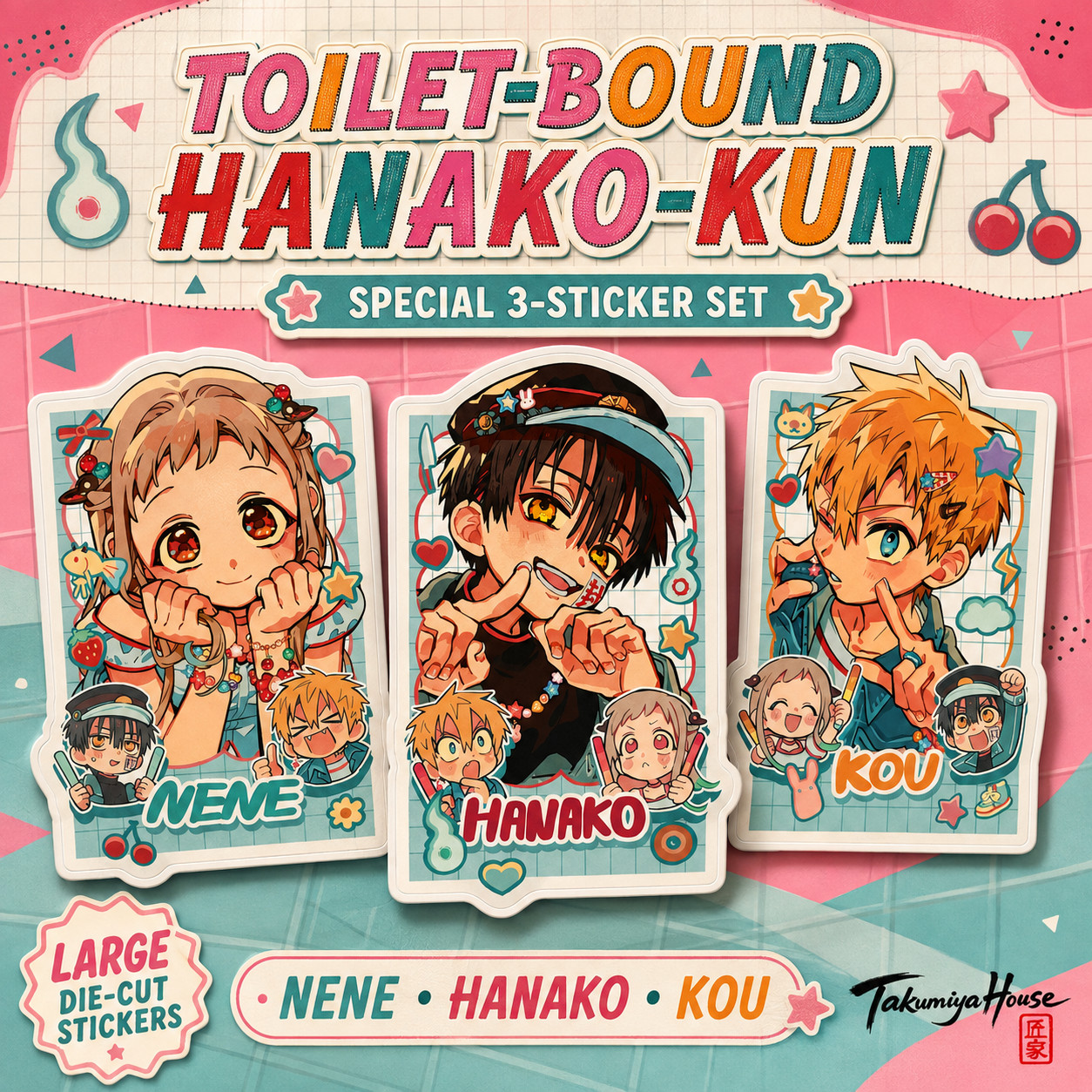 G Fantasy September 2026 ~ Jibaku Shonen Hanako-kun Sticker Set