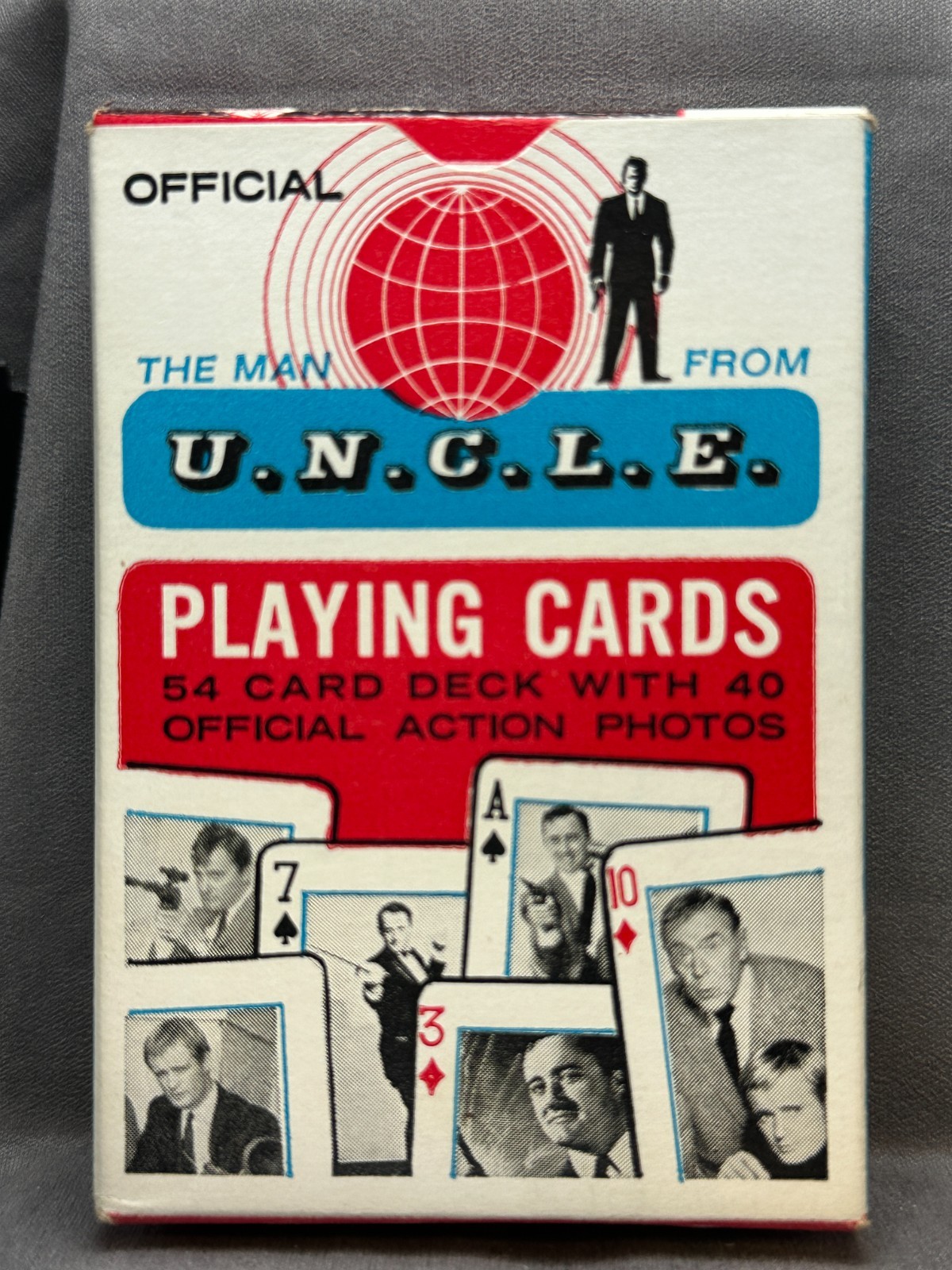 Vintage 1965 The Man From U.N.C.L.E. Official NM Playing Cards