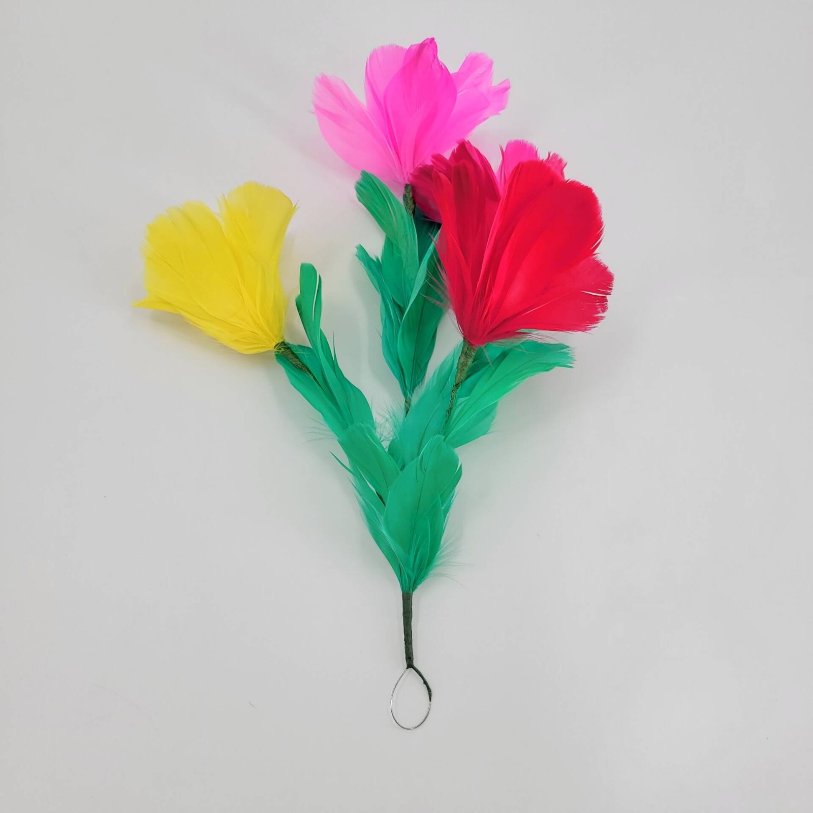 Sleeve Cloth Feather Flower Bouquet Professional Magician Gimmick Stage Magic