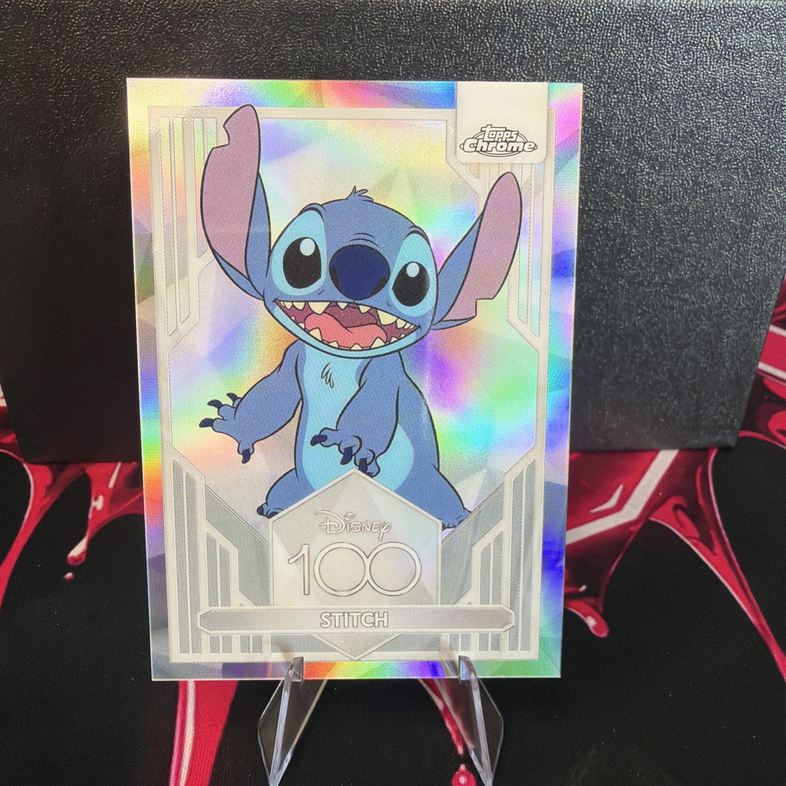 2023 Topps Chrome Disney 100 Stitch #18 Refractor