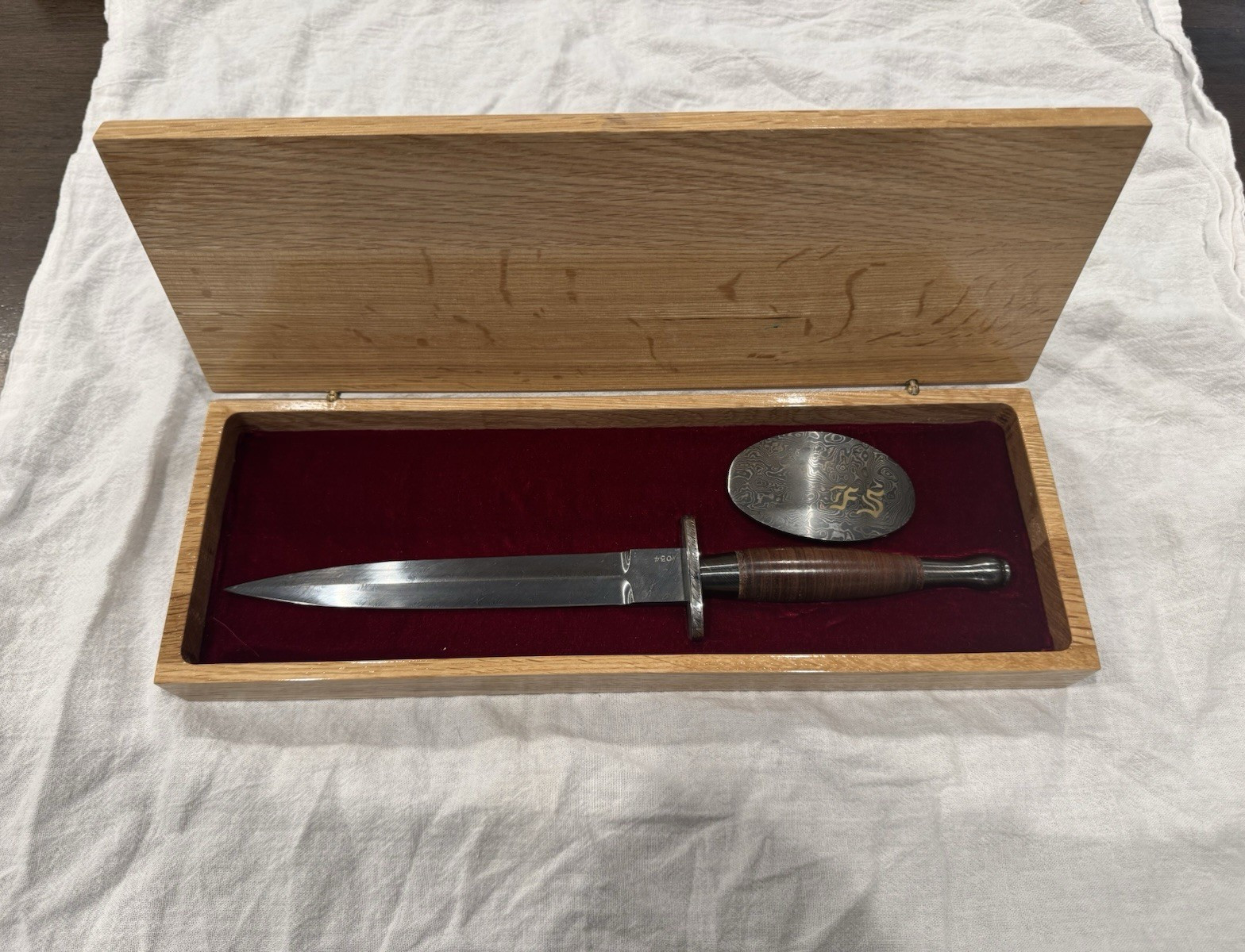 RARE C.A.S. Iberia Fairbairn/Sykes Special Edition Dagger, Sheath, Buckle & Case