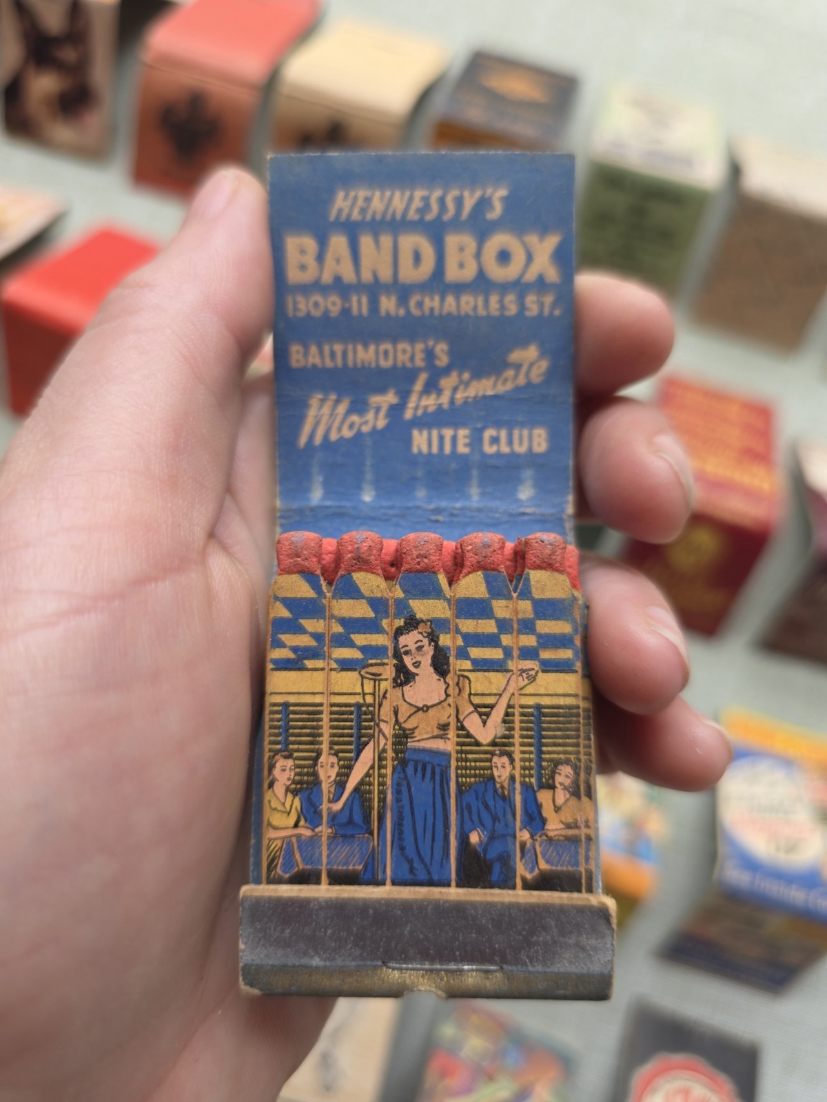 Lot Of 40 Vintage 1930s-40s Unstruck Matchbooks, Diners, Clubs, Pin-Up,& More