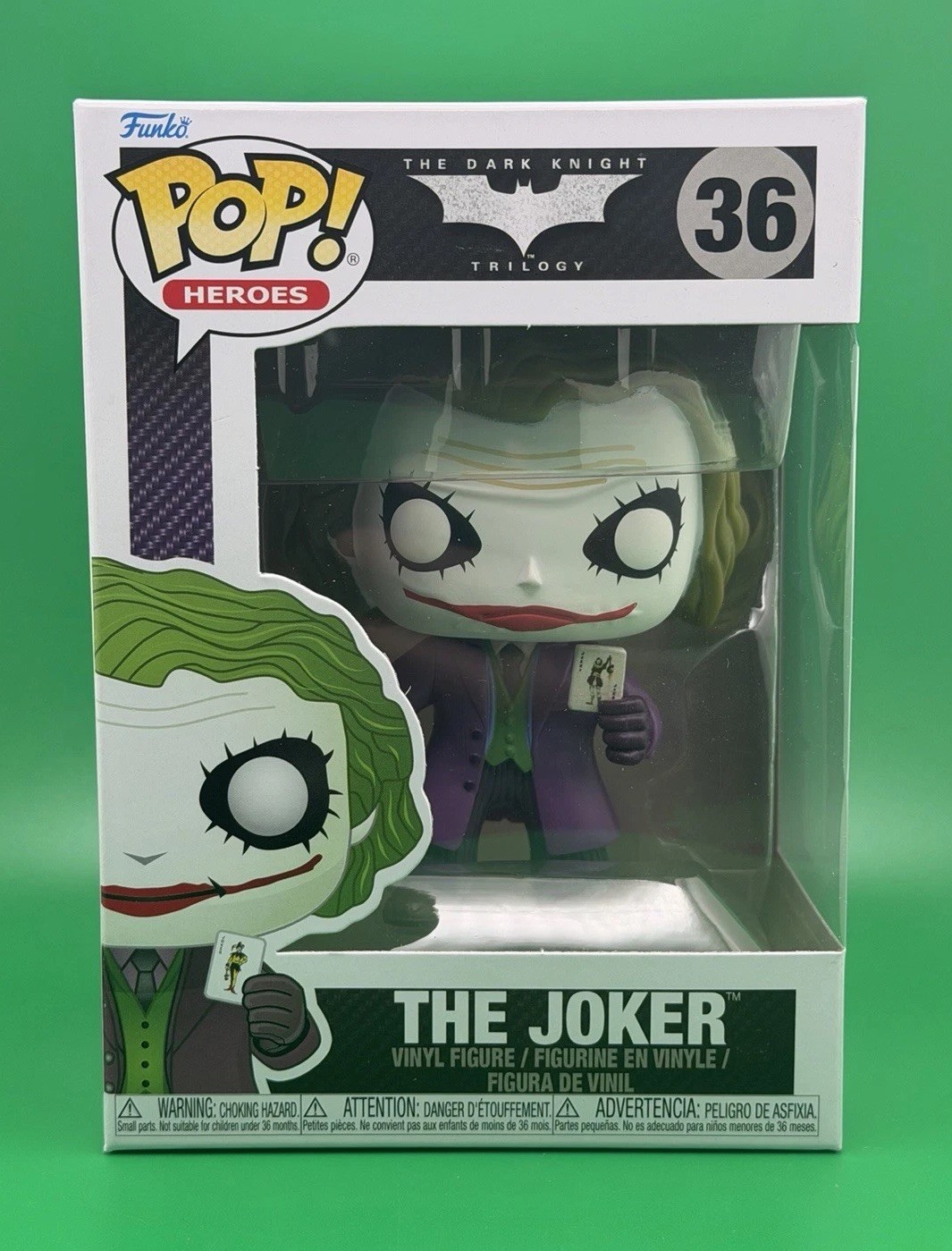 Funko Pop Vinyl: DC Universe - The Joker (Dark Knight) #36 W/PROTECTOR - NEW