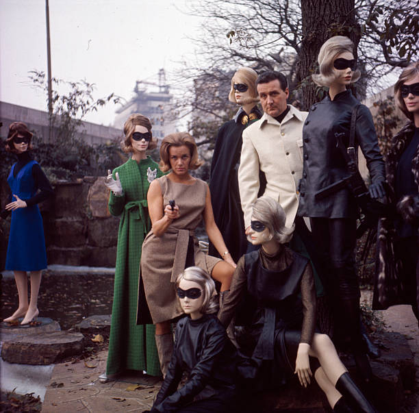 English Actress Honor Blackman And English Actor Patrick Macnee 1964 OLD PHOTO 3