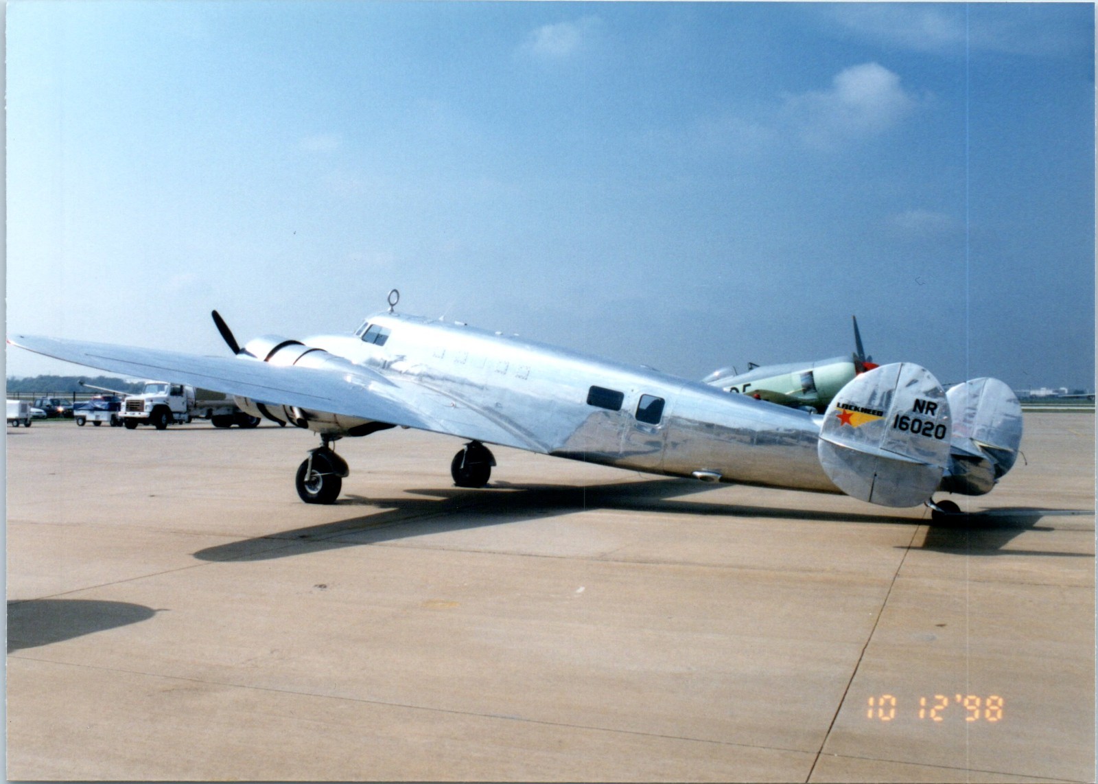 1998 Lockheed L-10E Electra NR16020 Replica Airplane Vintage Photo