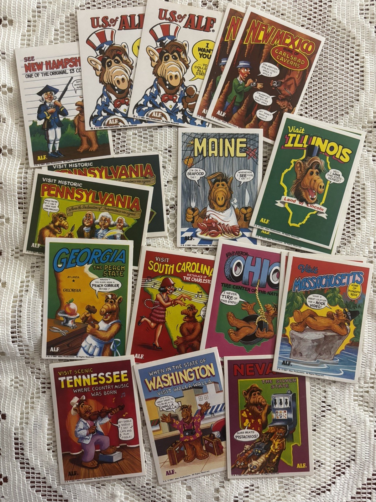 1987 U.S. of ALF trading card Lot Of 40 UEC Vintage 