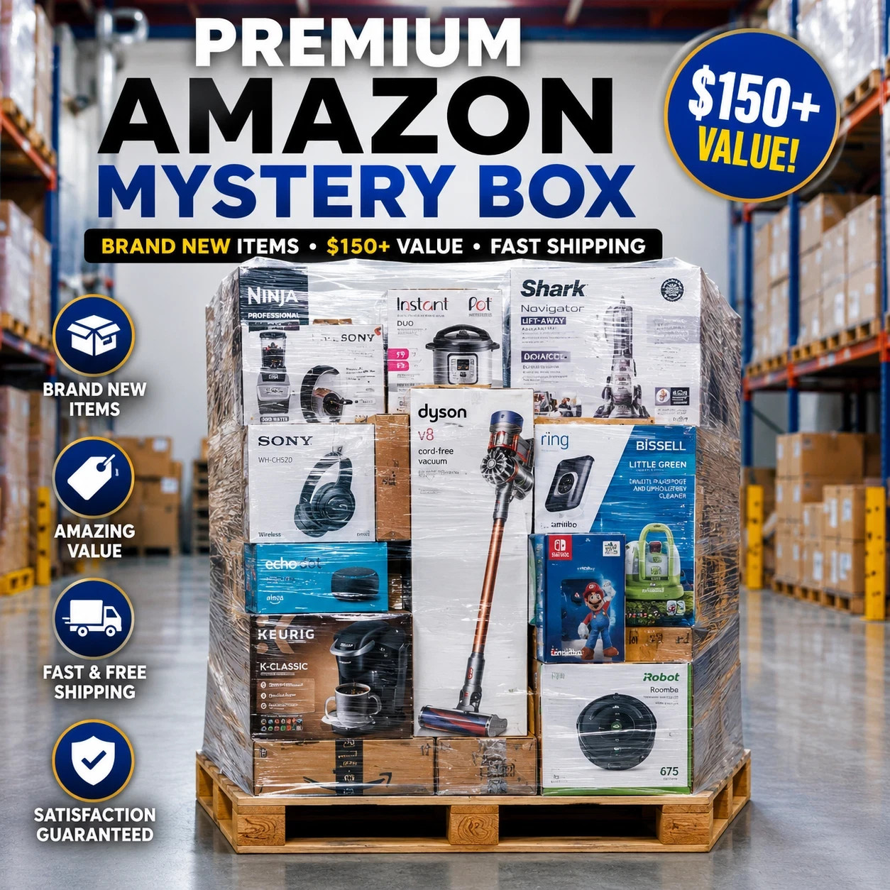 Huge US Reseller Liquidation Box – . Mixed Merchandise Mystery Box Wholesale Lot