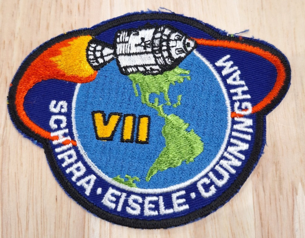 APOLLO 7 LION BROTHERS VINTAGE ORIGINAL NASA CLOTH BACK SPACE MISSION PATCH
