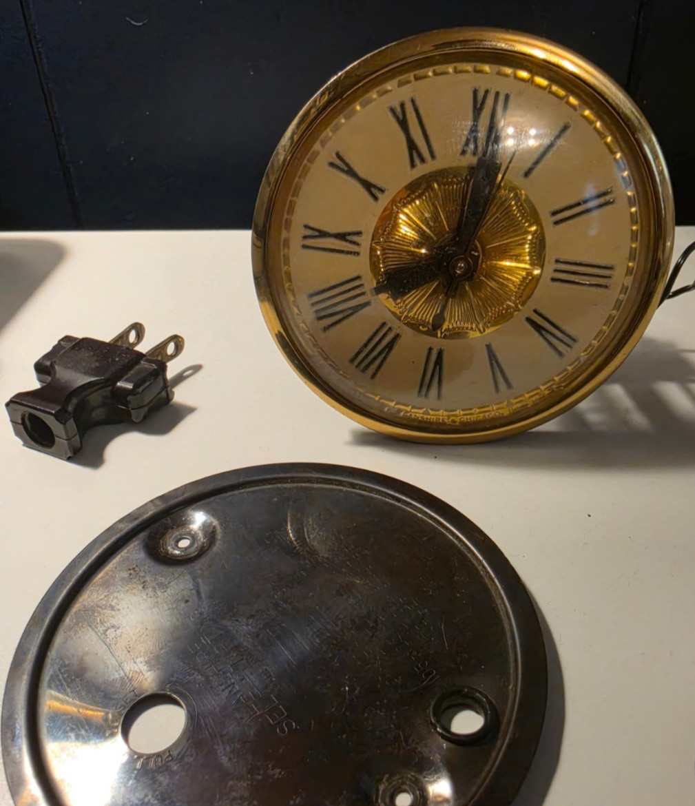 Vintage Mid Century Lanshire T3 Sweeping Hand Clock Movement Tested