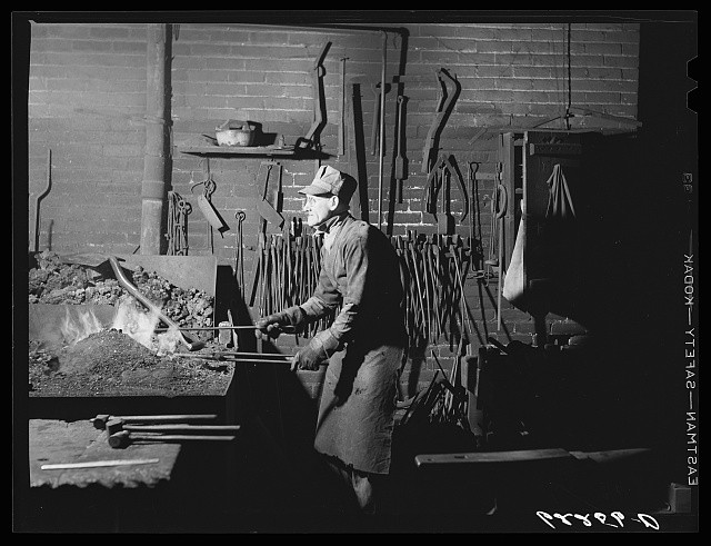 Beaver Falls Pennsylvania 1941 Keystone Drilling Co hand forging blacksmith