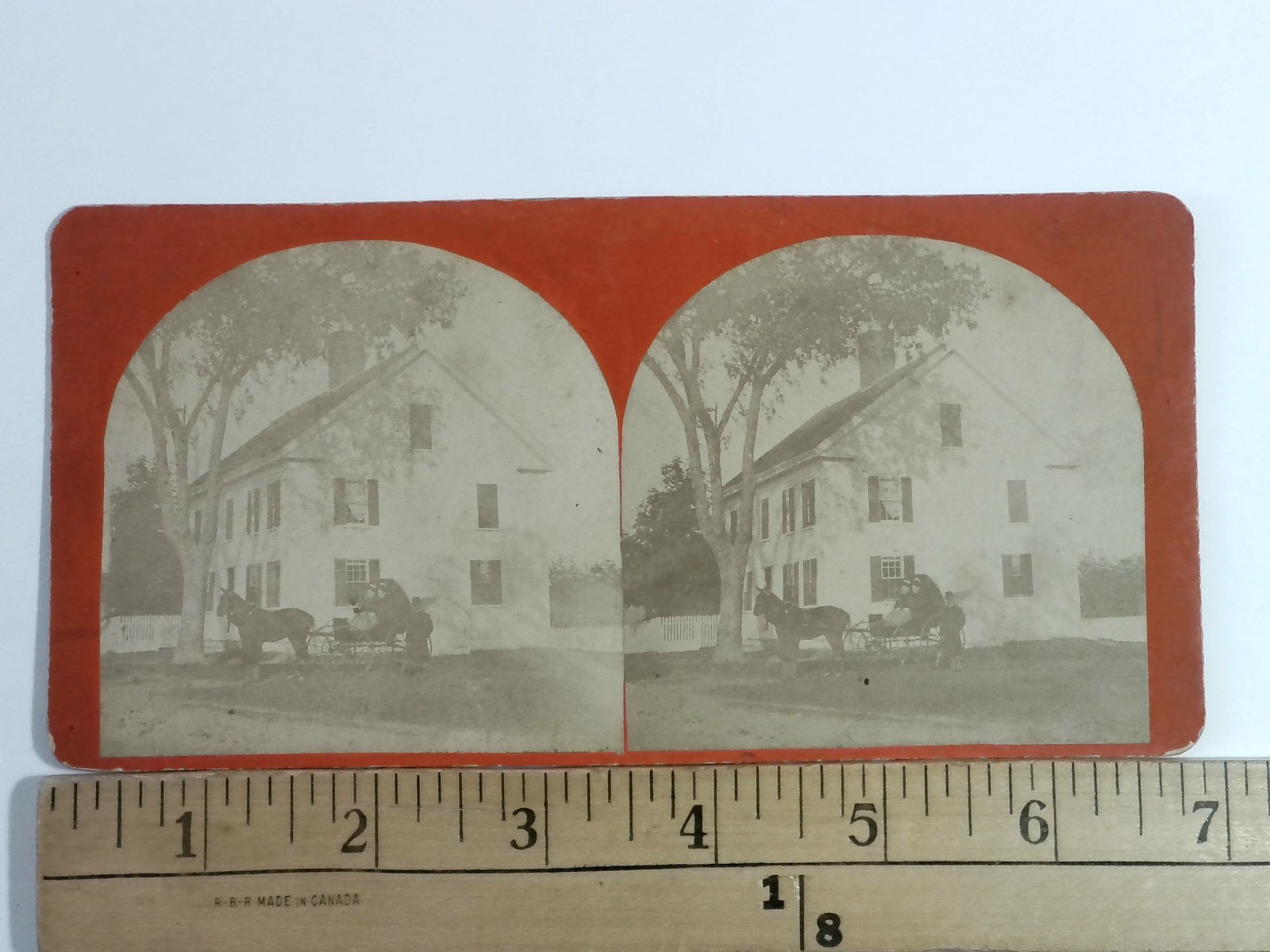 Rye New Hampshire Stereoview Pastor J Chase Residence 1874 Americana