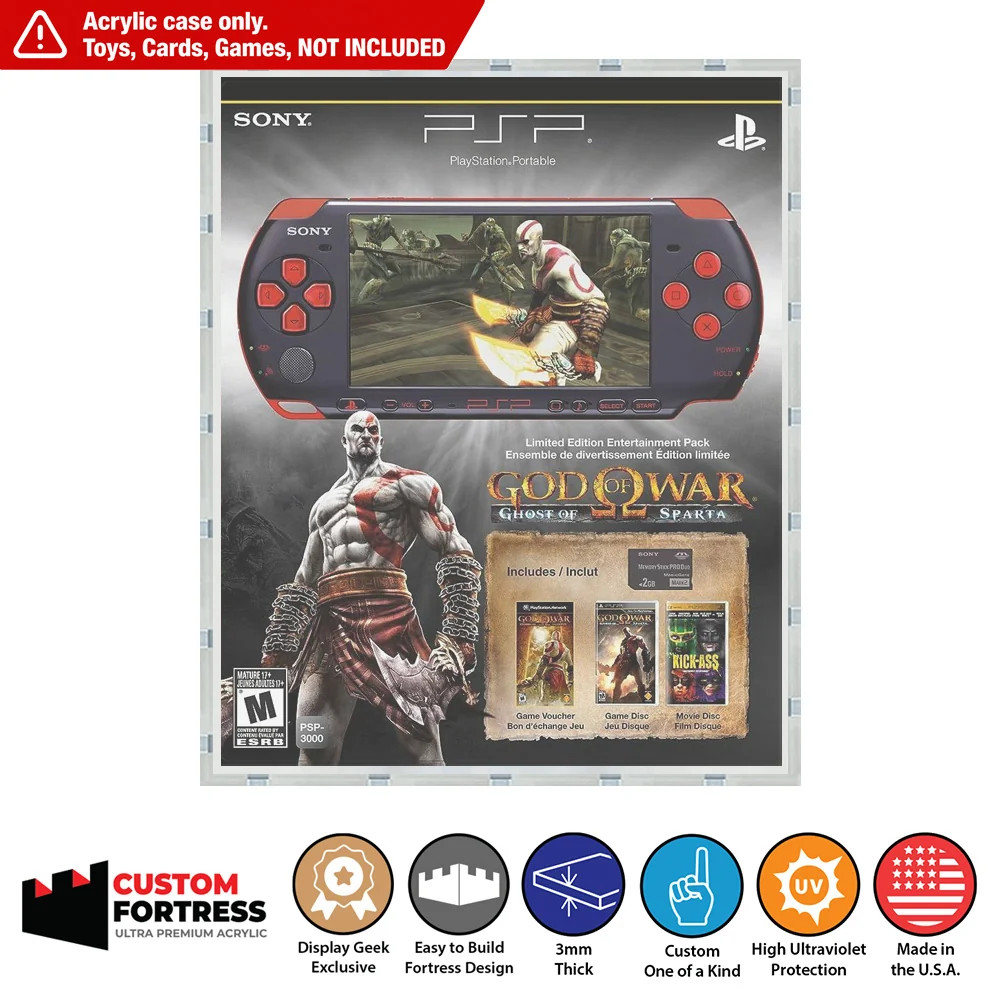 Custom Acrylic Hard Case for PSP God of War Ghost of Sparta LE Console Box Custom Acrylic Hard Case for PSP God of War Ghost of Sparta LE Console Box