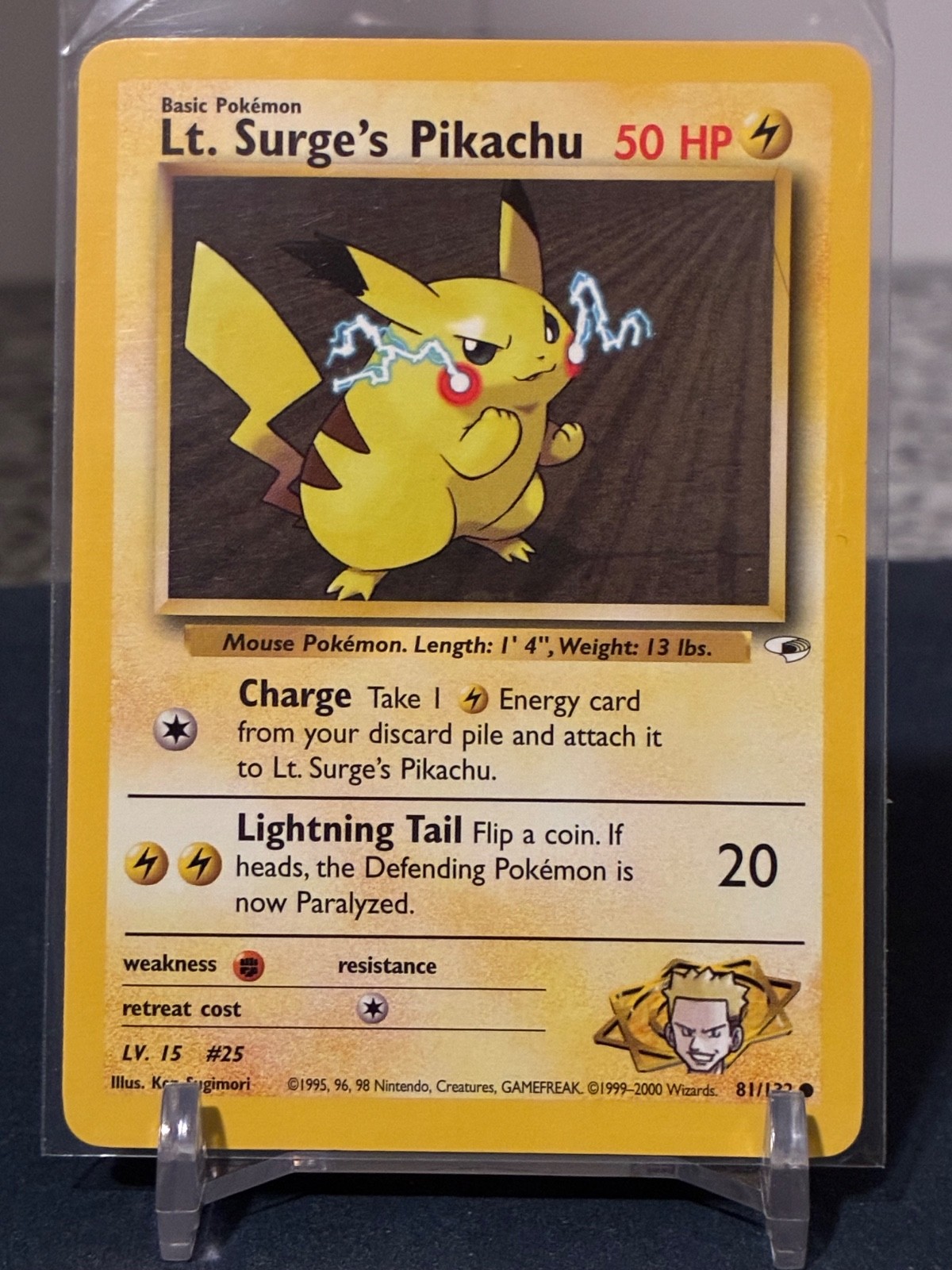 VINTAGE POKEMON LT. SURGES LOT OF 8 FROM GYM HEROES TCG