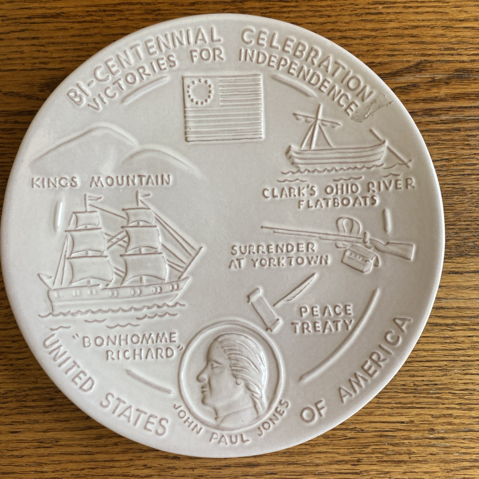 FRANKOMA Bi-Centennial Celebration Plate #4 of 5; Victories For Independence