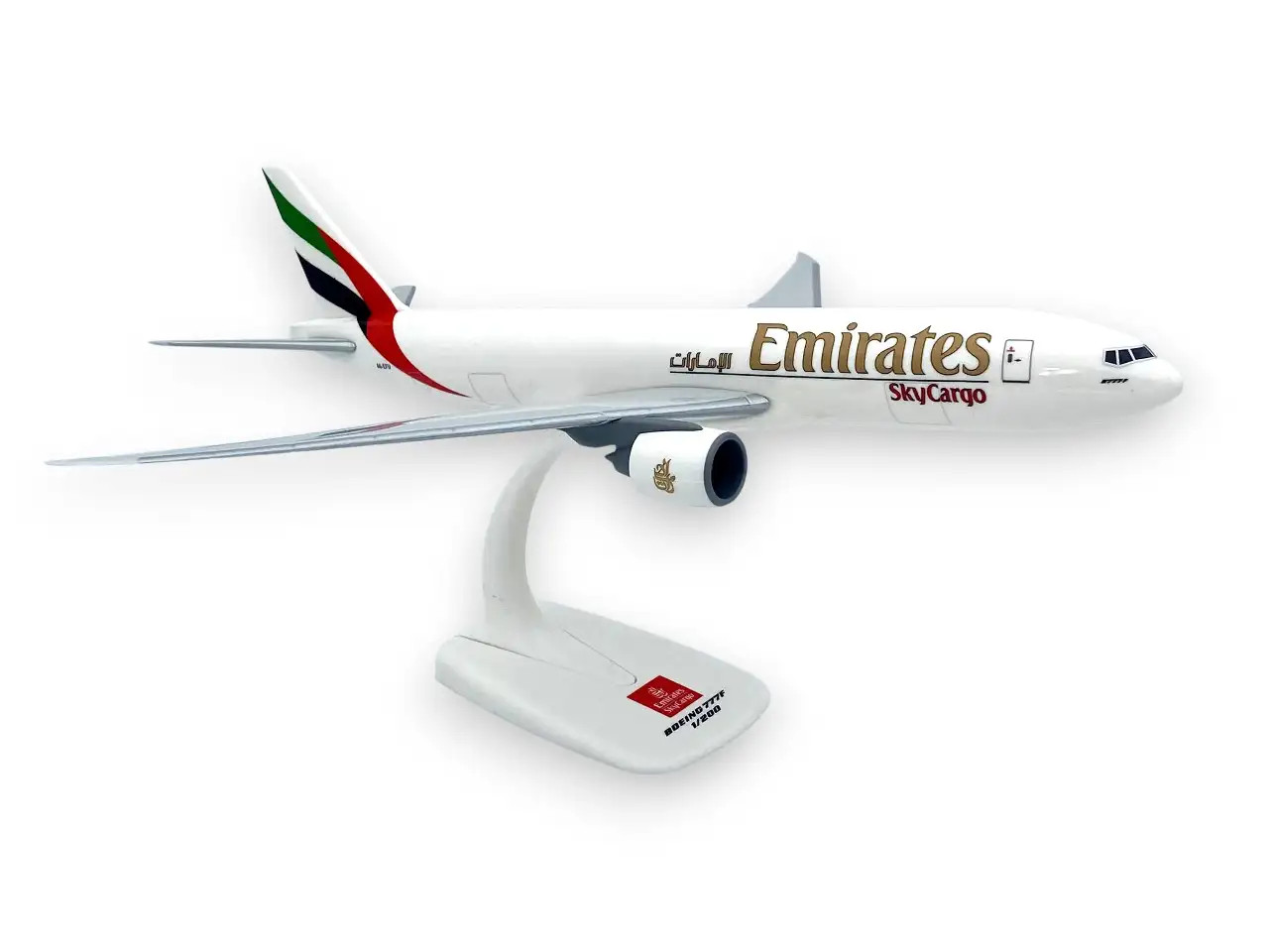 PPC Emirates Sky Cargo Boeing 777-200F A6-EFU Desk Top 1/200 Model AV Airplane