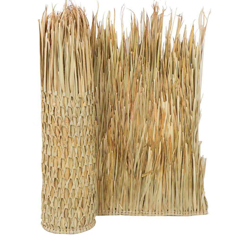 Backyard X-Scapes Mexican Palm Runner Natural Decorative Outdoor Mat 35