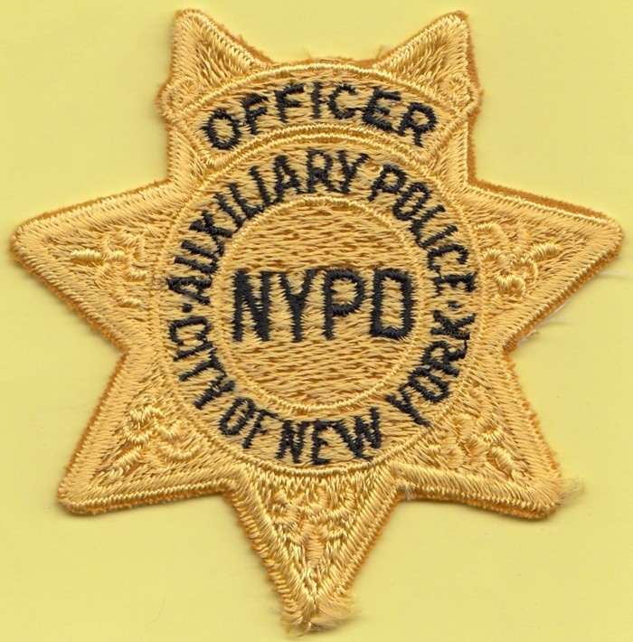 A6 OLD AUXILIARY NY NEW YORK POLICE DEPARTMENT PATCH PATCH FBI RESERVE