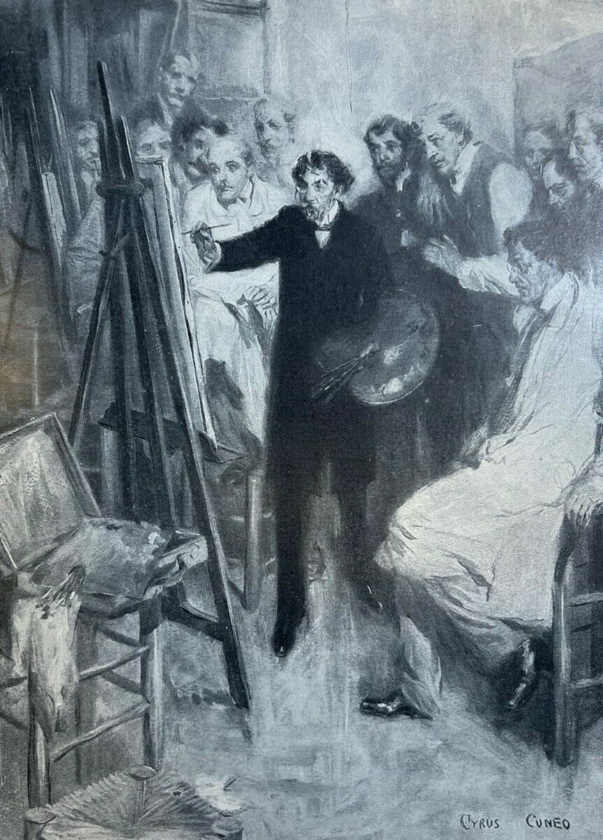 1906 James Abbott McNeill Whistler Academy of Painting illustrated
