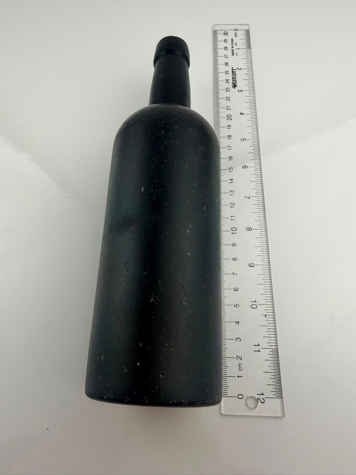 Antique 1800s Black Glass Bottle Ocean Recovered Nova Scotia Canada 1998
