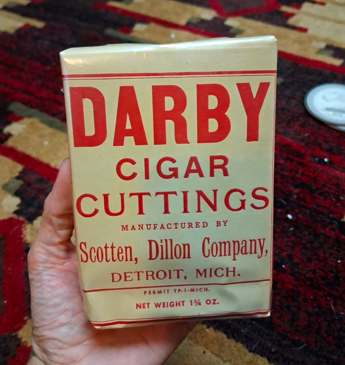Darby Vintage Cigar Pack Display Only Fake Stuffed and Resealed