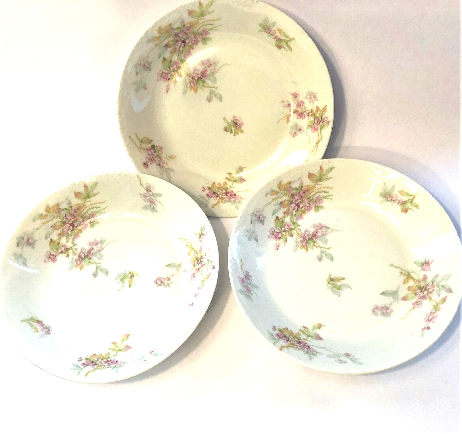 Theodore Haviland Limoges France Set of 3 7 1/2\