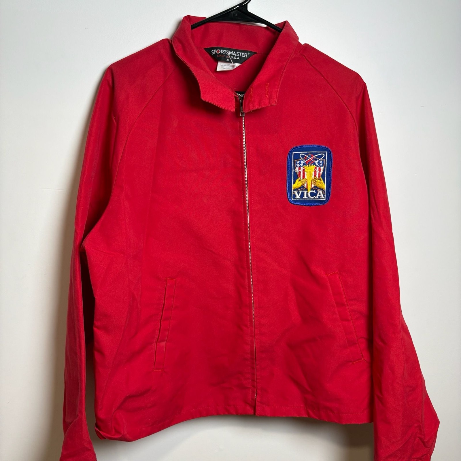 Vintage Sportsmaster VICA Vocational Industrial Clubs of America Red Full Zip XL