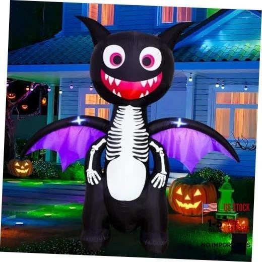 6.8 FT Halloween Inflatables Dragon with LED Lights Outdoor 6.8 FT Dragon 6.8 FT Halloween Inflatables Dragon with LED Lights Outdoor 6.8 FT Dragon