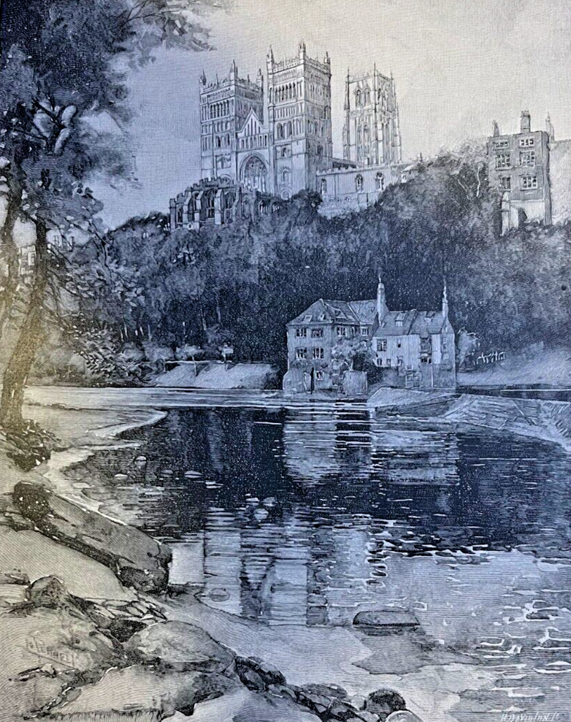 1887 England Durham Cathedral illustrated 1887 England Durham Cathedral illustrated