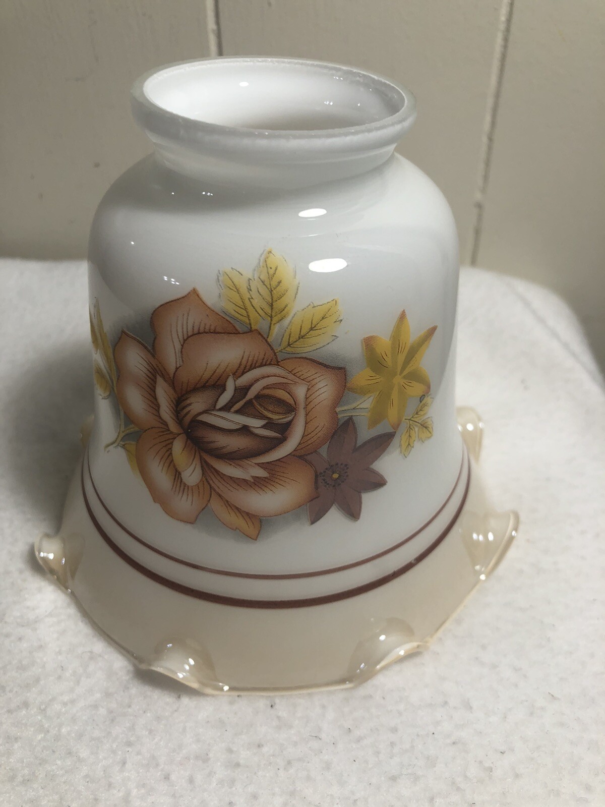 Vintage Ruffled Edge Ceiling Fan Light Cover 2\