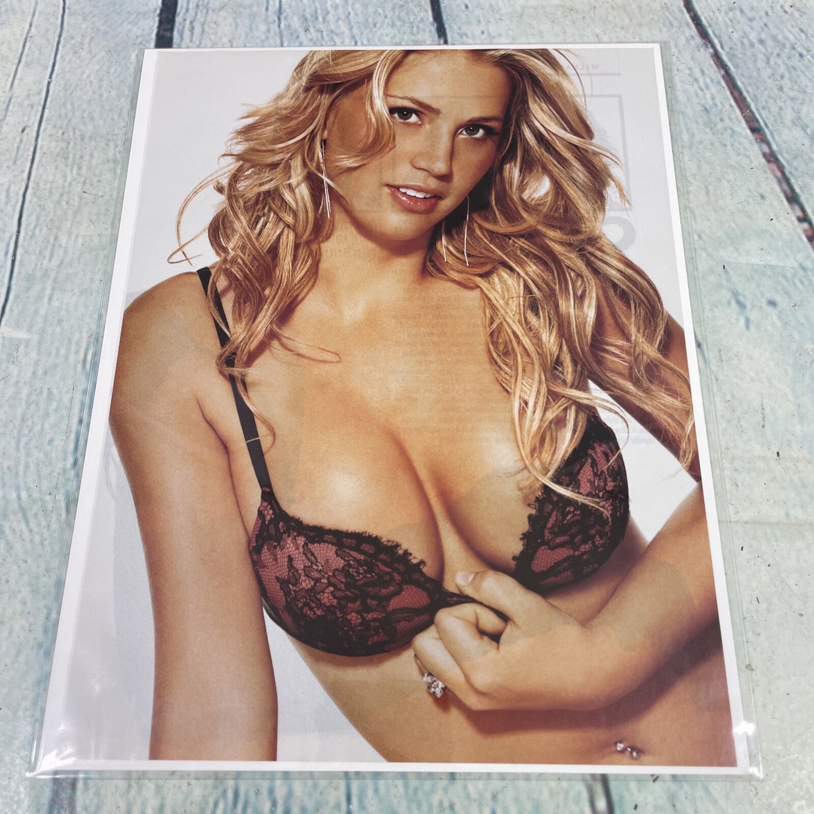 2004 Sexy Lady Hot Body Eyes Blonde Vtg Print Ad/Poster Pinup Art Magazine Page