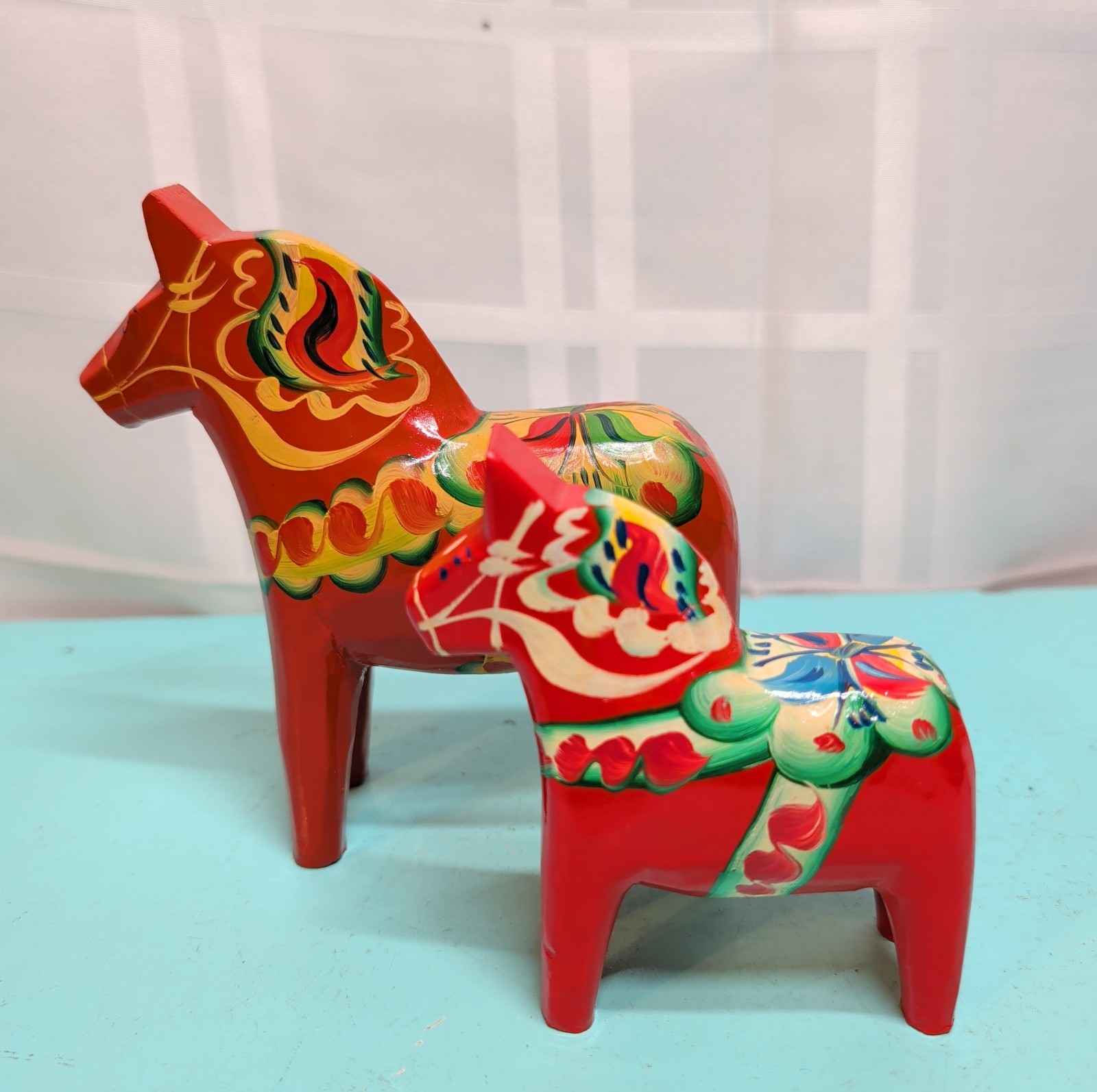 2 Vintage Swedish Dala Horses Matching Set Erik Pell Sweden Dalahemslojd Sticker 2 Vintage Swedish Dala Horses Matching Set Erik Pell Sweden Dalahemslojd Sticker