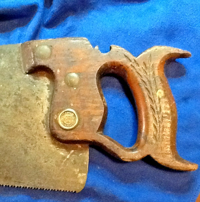 ANTIQUE SIMONDS HAND SAW (24 1/8\