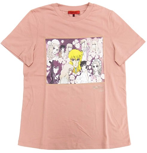 MAX&Co. Rose Oscar Graphic T-shirt L Rose Pink Versailles no Bara Japan