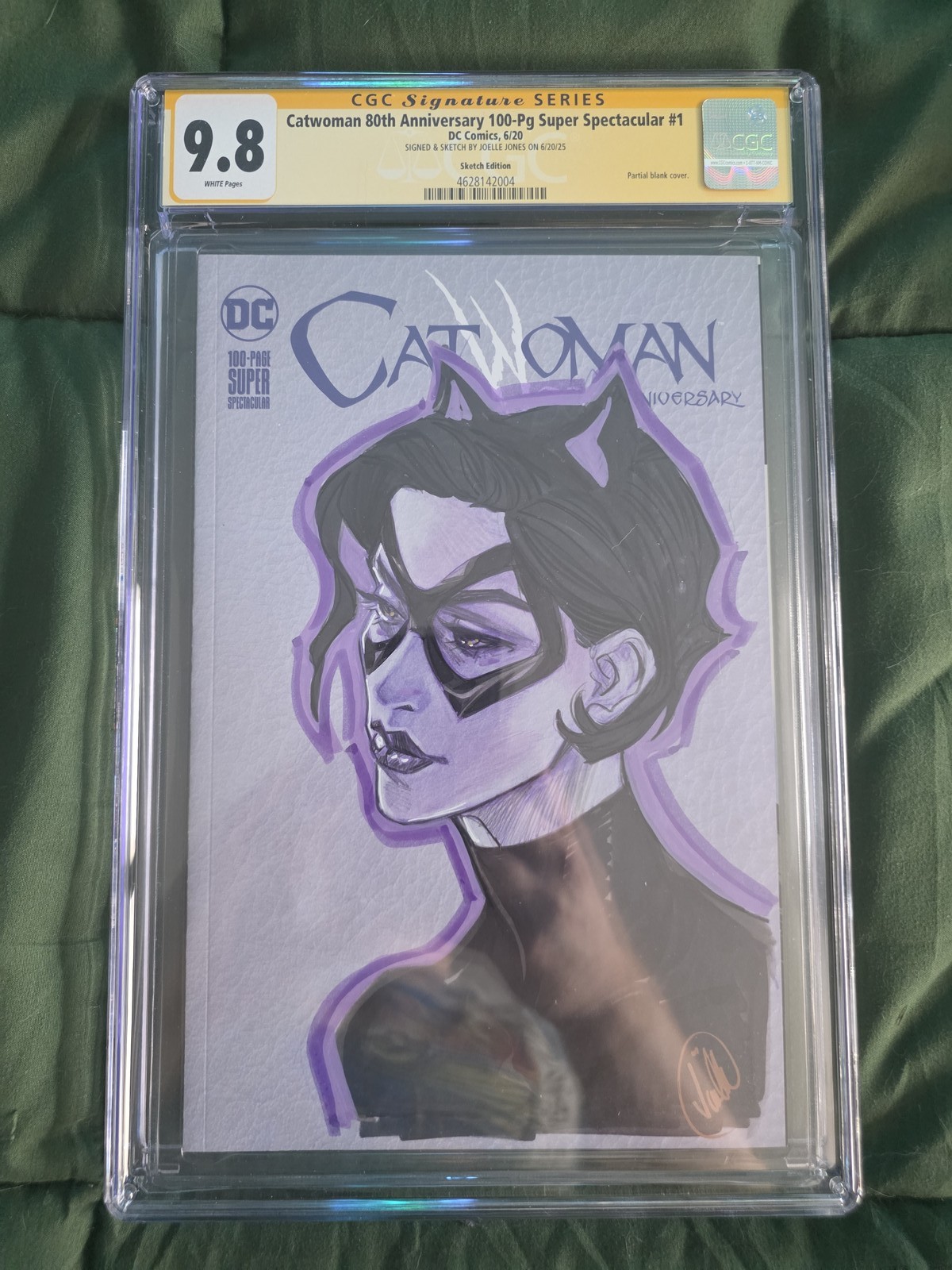 Catwoman 80th Anniversary #1 CGC 9.8 Signed and Original Art by Joëlle Jones