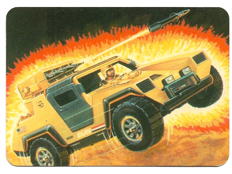 1986 Hasbro G.I. Joe Action Card # 54 Vamp Mark II Series 1 (NM)