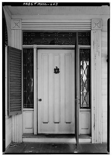 Northfield MA Hall-Spring House 1959 North Doorway Historic American House