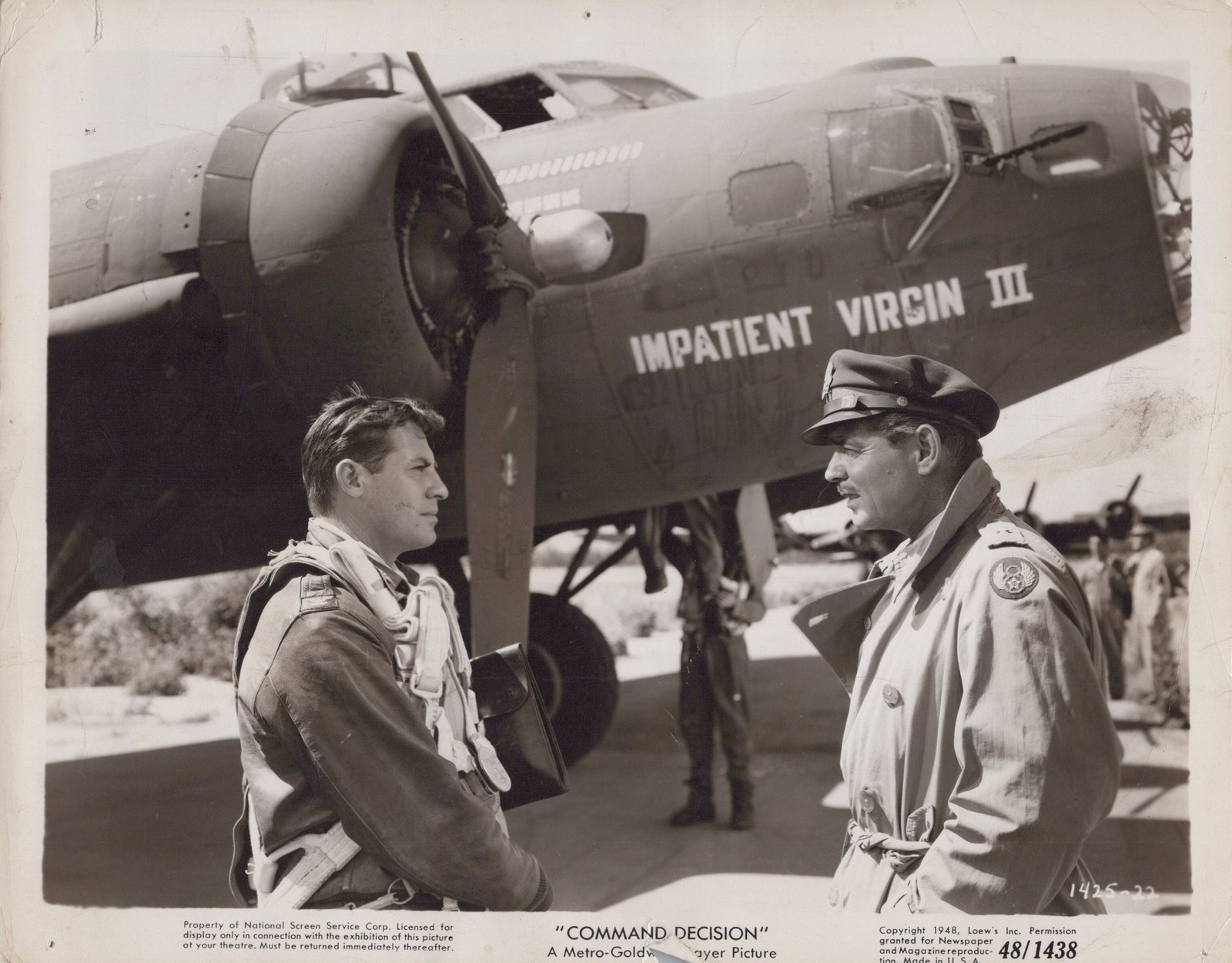 Command Decision Movie Still Clark Gable airfield 1948 - Original Photo