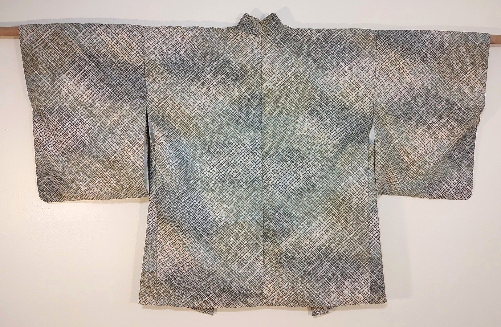 Vintage Japanese Green Silk Kimono Jacket