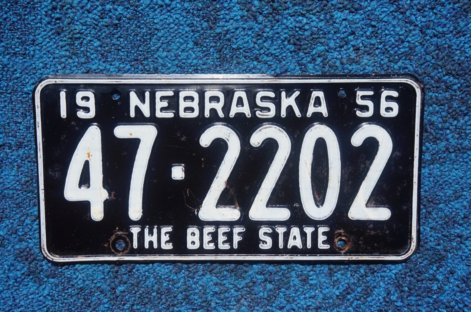 1956 NEBRASKA License Plate 1956 NEBRASKA License Plate