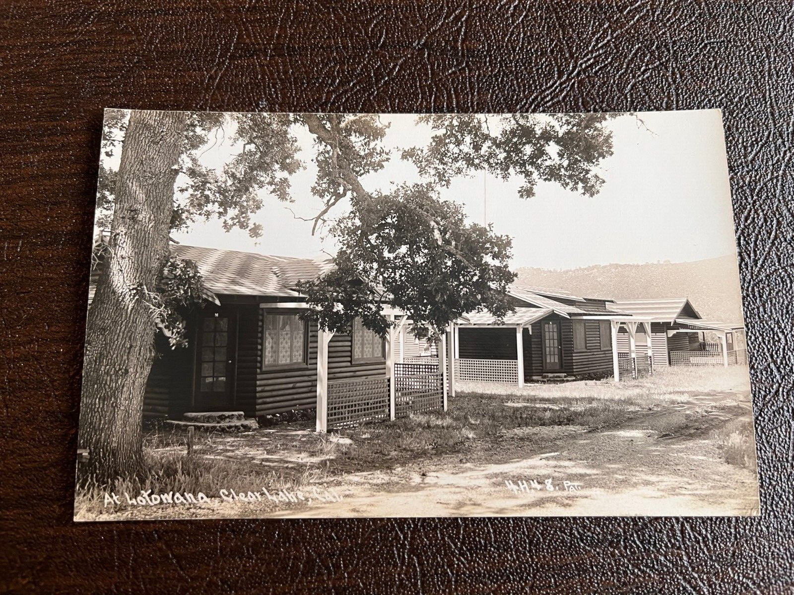 RPPC Clear Lake California Cabins at Lotowana Resort 1930s era RPPC Clear Lake California Cabins at Lotowana Resort 1930s era