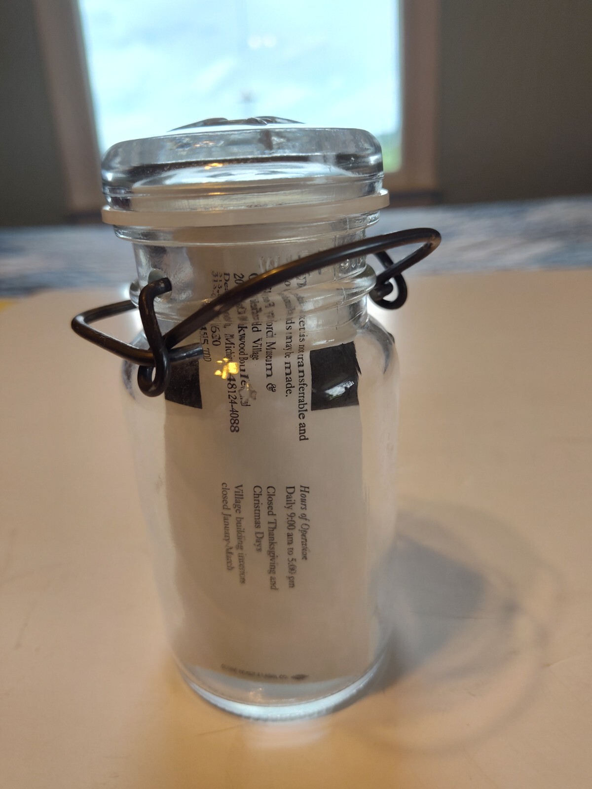 Crowne Plaza Jar w/ wire side