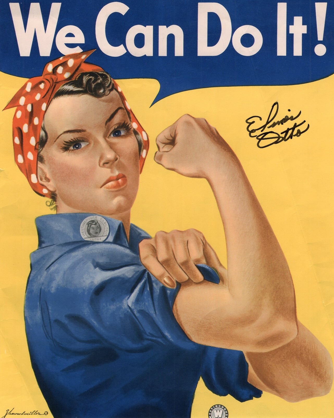 ELINOR OTTO SIGNED AUTOGRAPHED WORLD WAR II 2 8X10 PHOTO ROSIE THE RIVETER ELINOR OTTO SIGNED AUTOGRAPHED WORLD WAR II 2 8X10 PHOTO ROSIE THE RIVETER