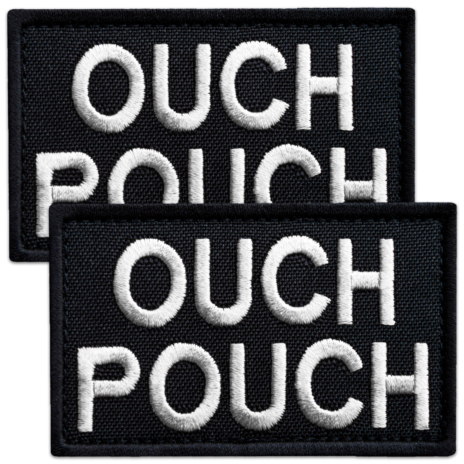 2Pcs Ouch Pouch Patch Embroidered First Aid Patches, first aid patch