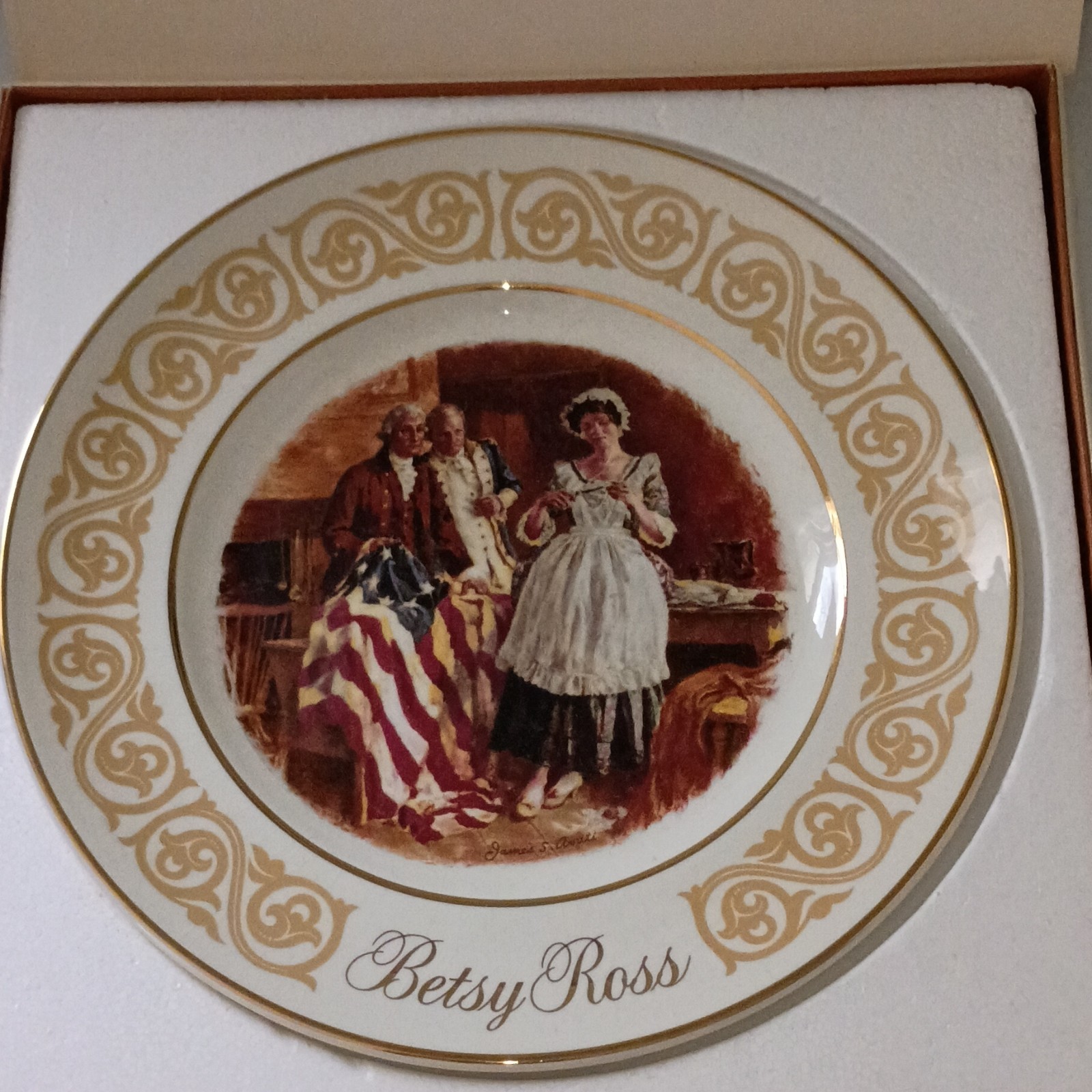 Avon Betsy Ross Collector Plate 1973 James S Avati Wedgwood England