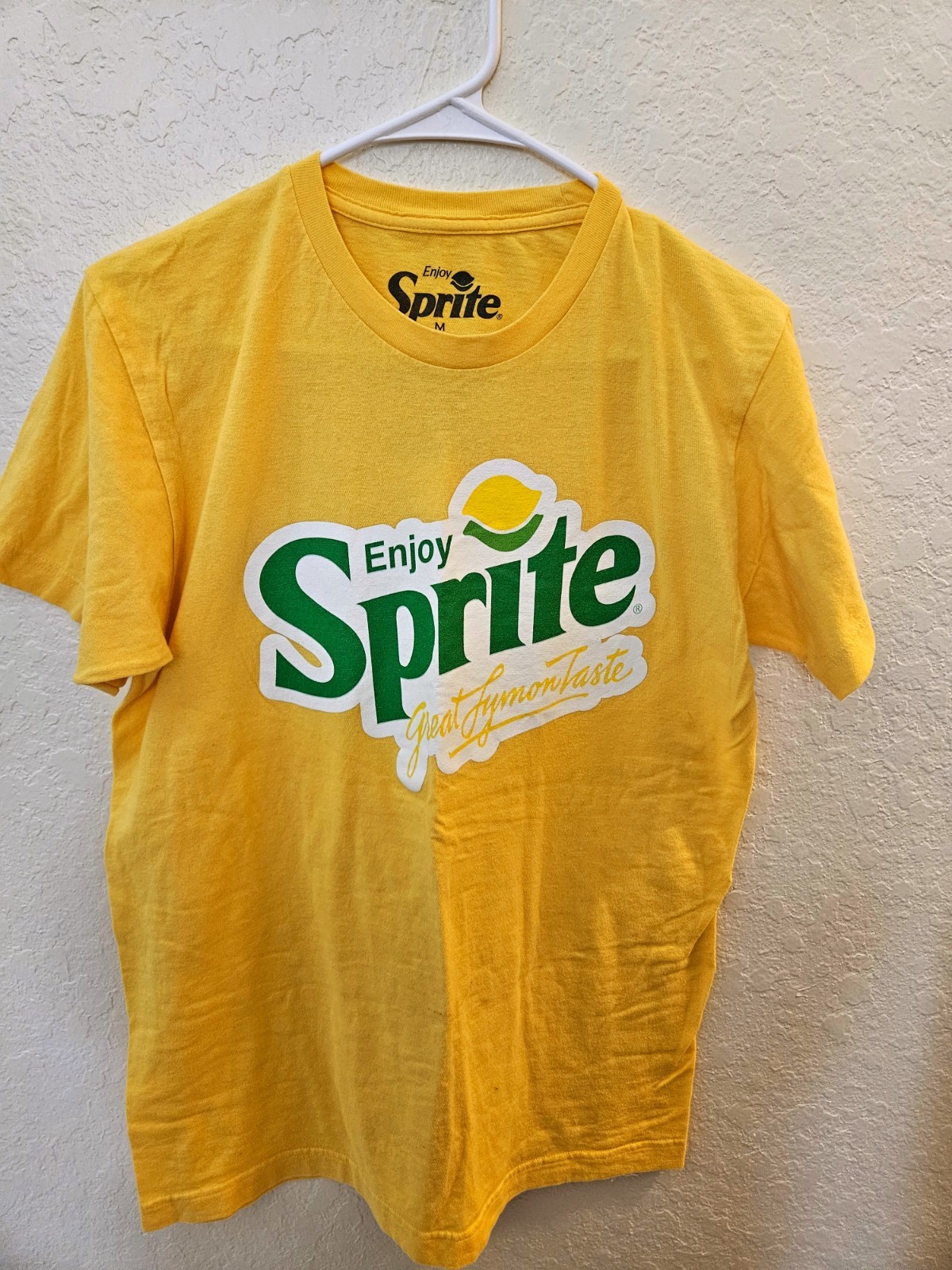 Yellow SPRITE soda T Shirt Sz M \ Yellow SPRITE soda T Shirt Sz M \