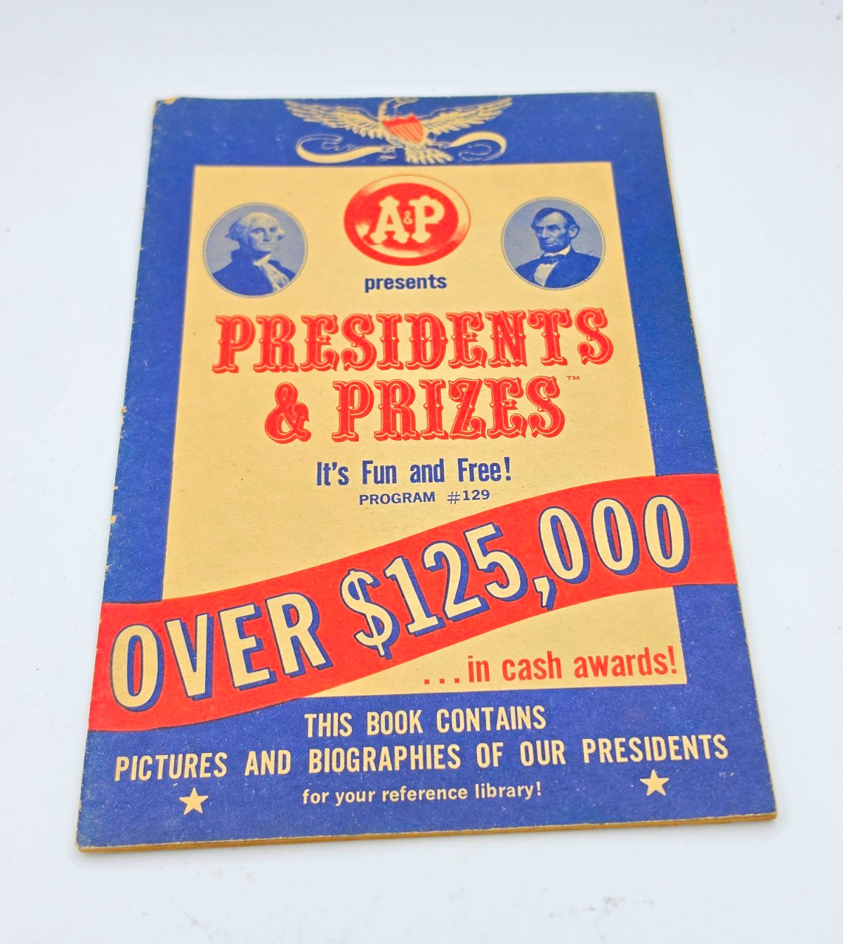 1964 A&P Presidents & Prizes Program #129 Cleveland Ohio Grocery Booklet