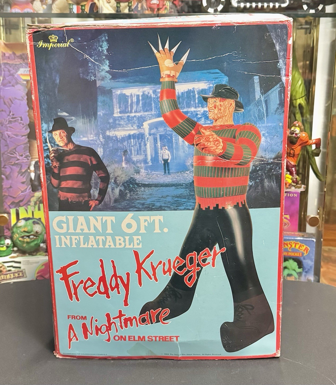 RARE 1984 Imperial 6 Ft Inflatable Freddy Krueger Nightmare Elm Street Horror RARE 1984 Imperial 6 Ft Inflatable Freddy Krueger Nightmare Elm Street Horror