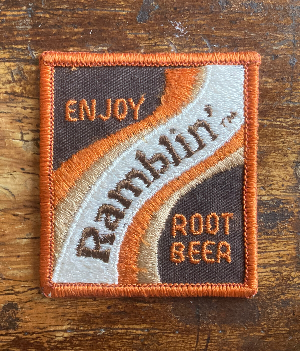 Vtg 1970’s RAMBLIN\' ROOT BEER Employee Work Patch Promo Coca-Cola RARE \'80s HTF