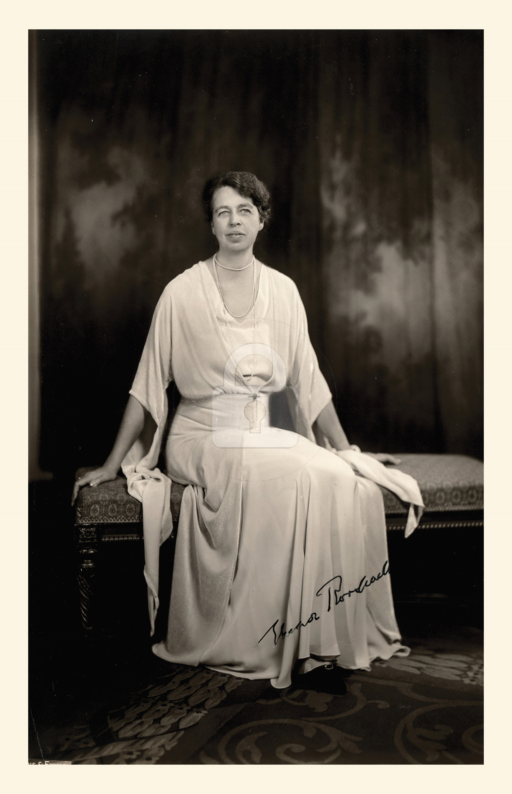 Eleanor Roosevelt Signed Autograph RPPC Photo Postcard COPY