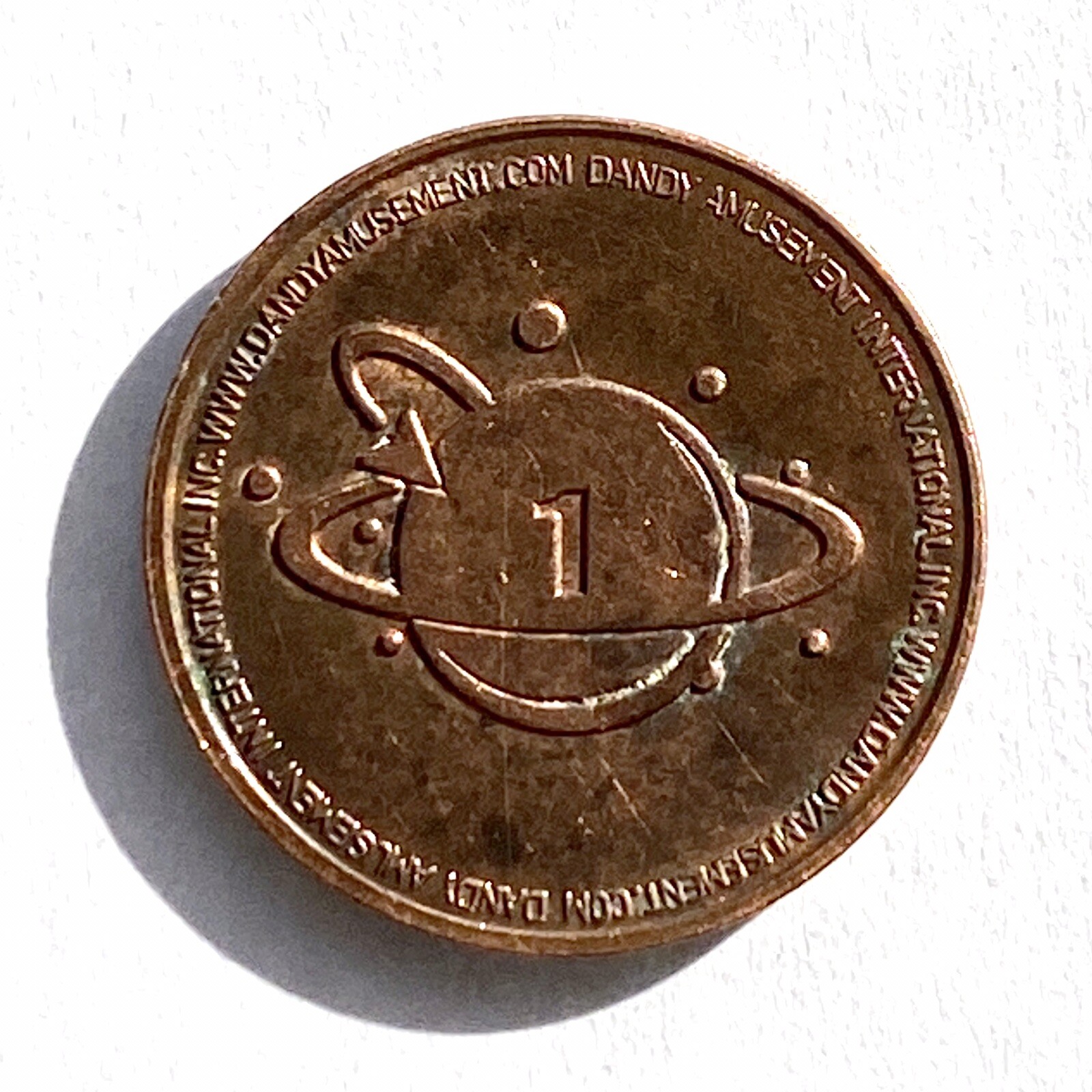 Game Token Dandy Amusement International Token 1 NO CASH VALUE